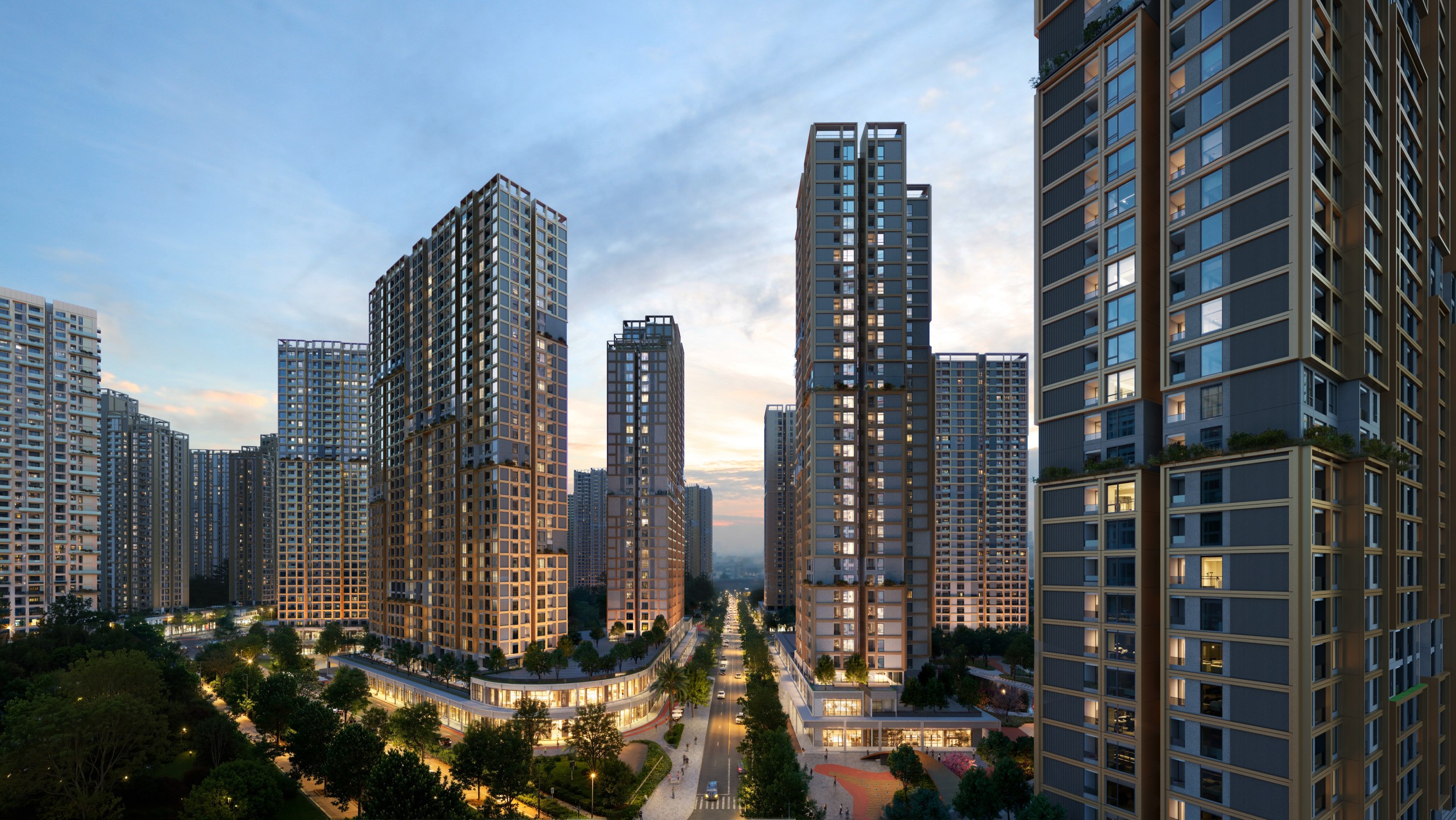 Imperia Ocean City parkland
