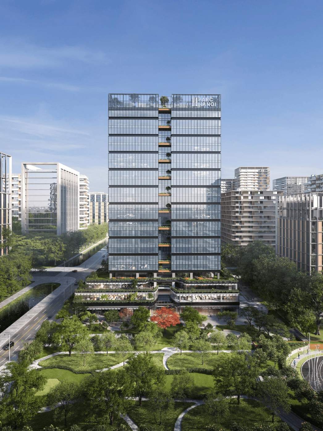 parc ha noi office for lease